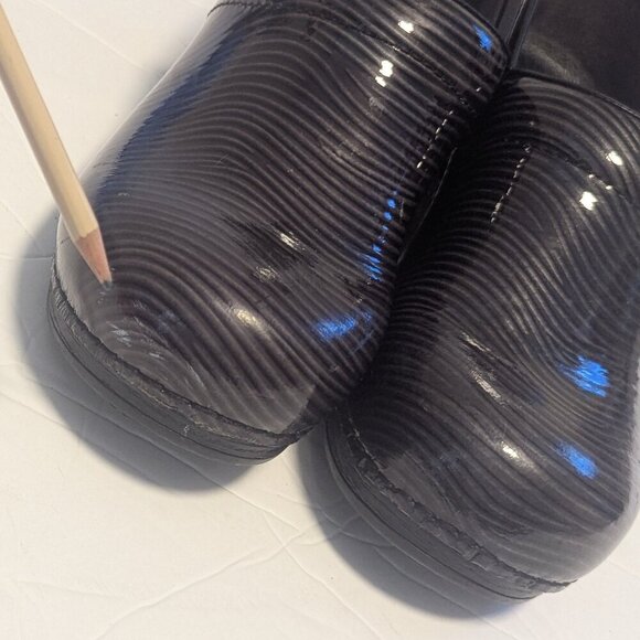 Dansko XP Stripe Clog Patent Zebra Waves Scandi Girl Comfort Professional Career - Picture 4 of 8